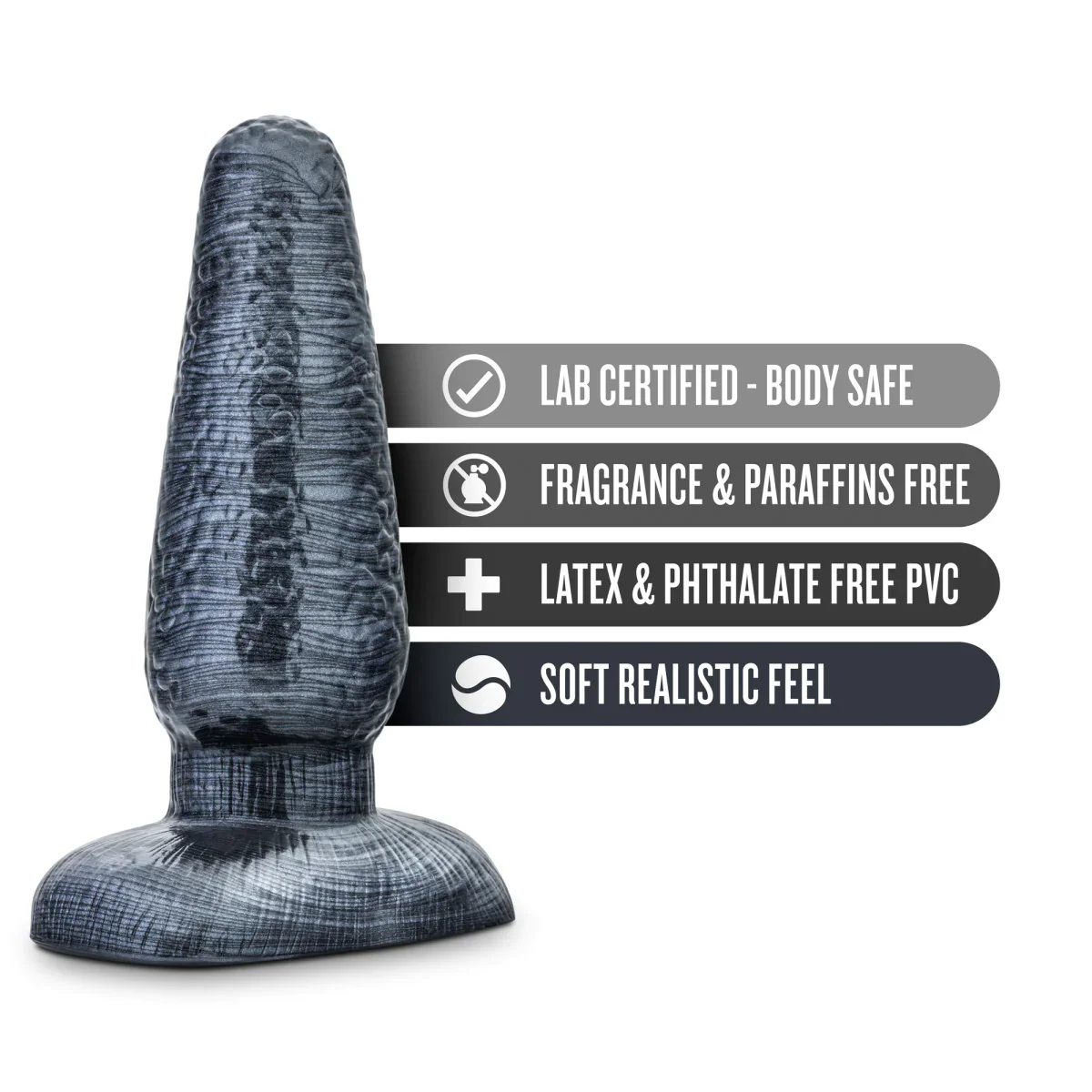 Jet The Plug Carbon Metallic Black 5-Inch Anal Plug - Image 2