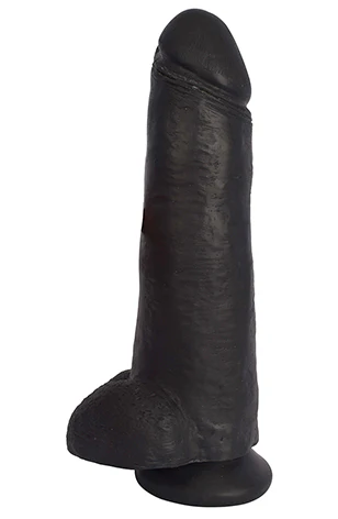 JOCK 12 Inch Dildo with Balls - Black - Image 3