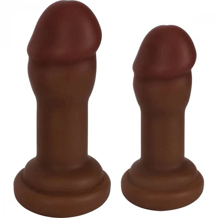 JOCK Cockhead Butt Plugs Duo - Brown - Image 2