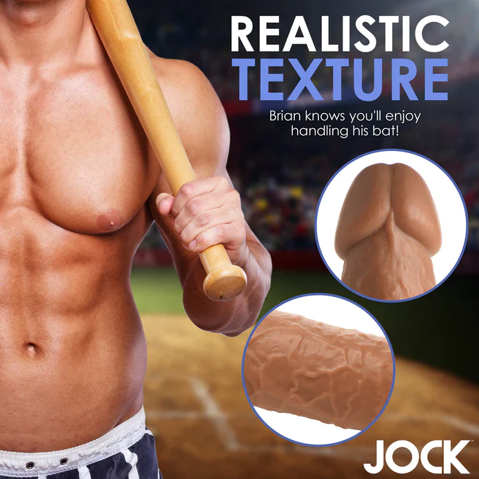 JOCK Baseball Brian 7" Dildo W/ Balls Medium - Image 2