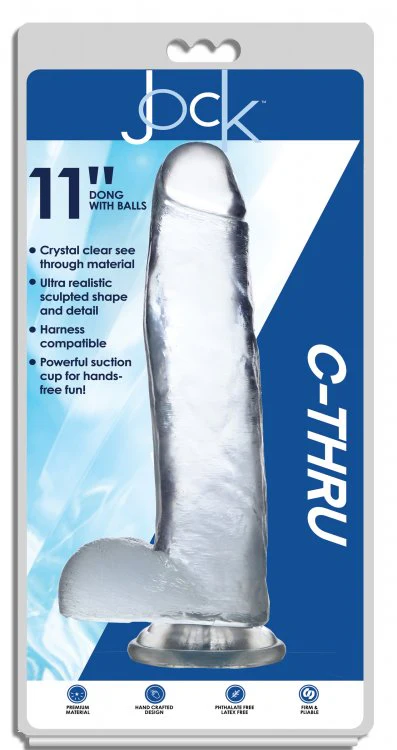 Jock C-Thru Dildo - 11 Inch - Image 5