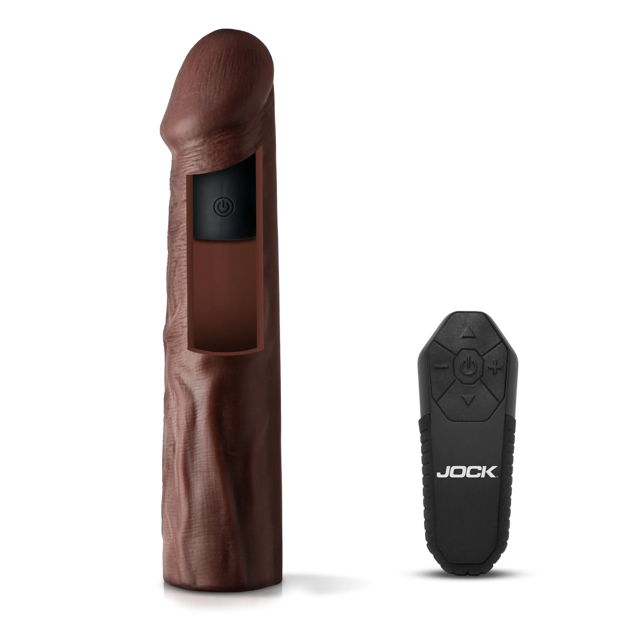 JOCK Enhancers Vibrating Penis Extension w/ Remote - Dark - Image 5