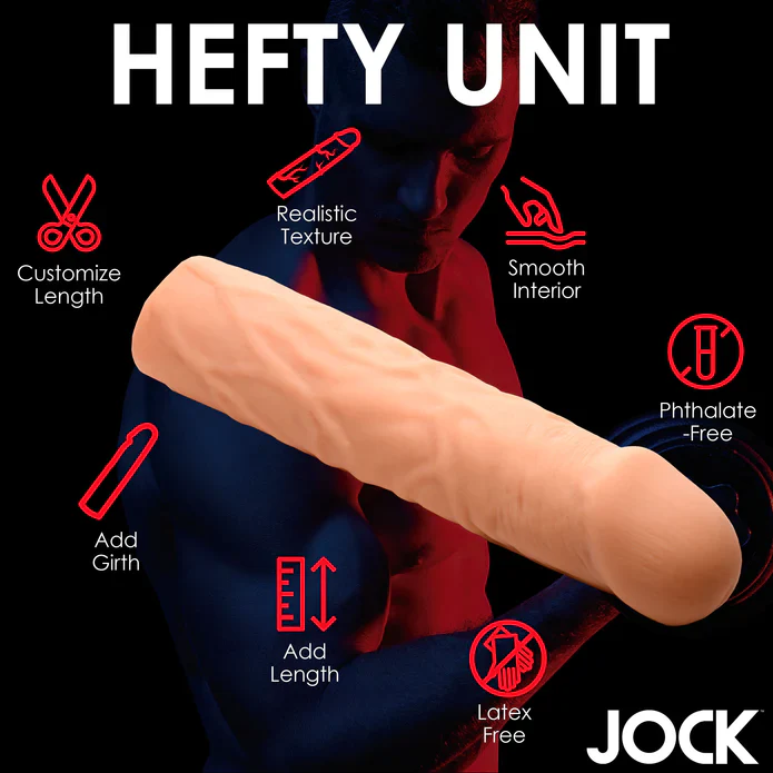 JOCK Extra Long Penis Extension Sleeve - Light - Image 4