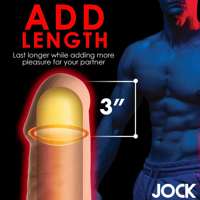 JOCK Extra Long Penis Extension Sleeve - Light - Image 6