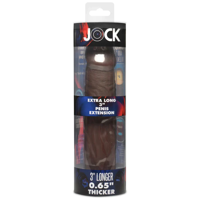 JOCK Extra Long Penis Extension Sleeve - Dark - Image 12