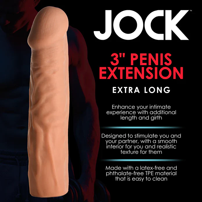 JOCK Extra Long Penis Extension Sleeve - Medium - Image 3