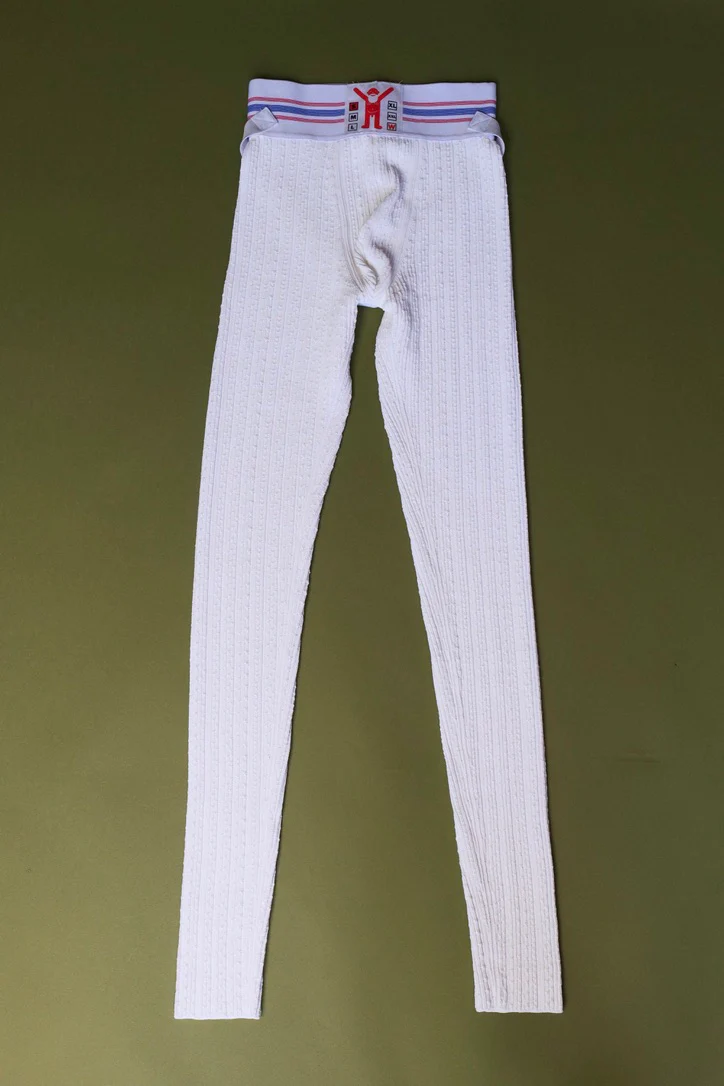 WALTER VAN BEIRENDONCK Jock Leggings White SS23 - Image 3