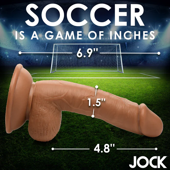 JOCK Soccer Sam 7" Dildo W/ Balls Medium - Image 4