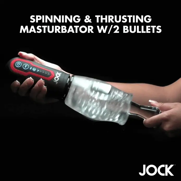 JOCK Spinning & Thrusting Masturbator with 2 Bullets - Image 3