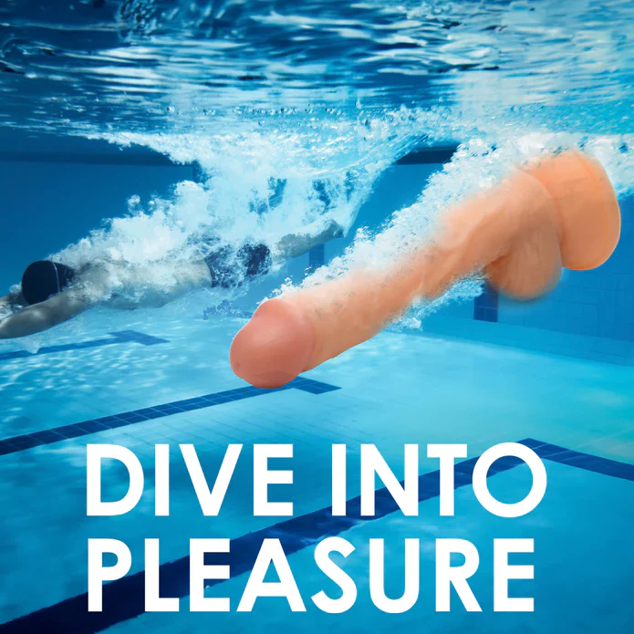 JOCK Swimming Simon 7" Dildo W/ Balls Medium - Image 3
