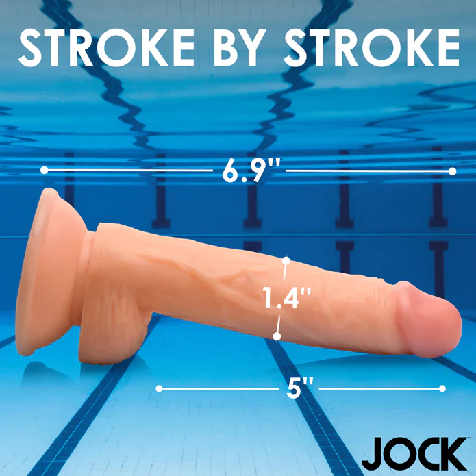 JOCK Swimming Simon 7" Dildo W/ Balls Medium - Image 4
