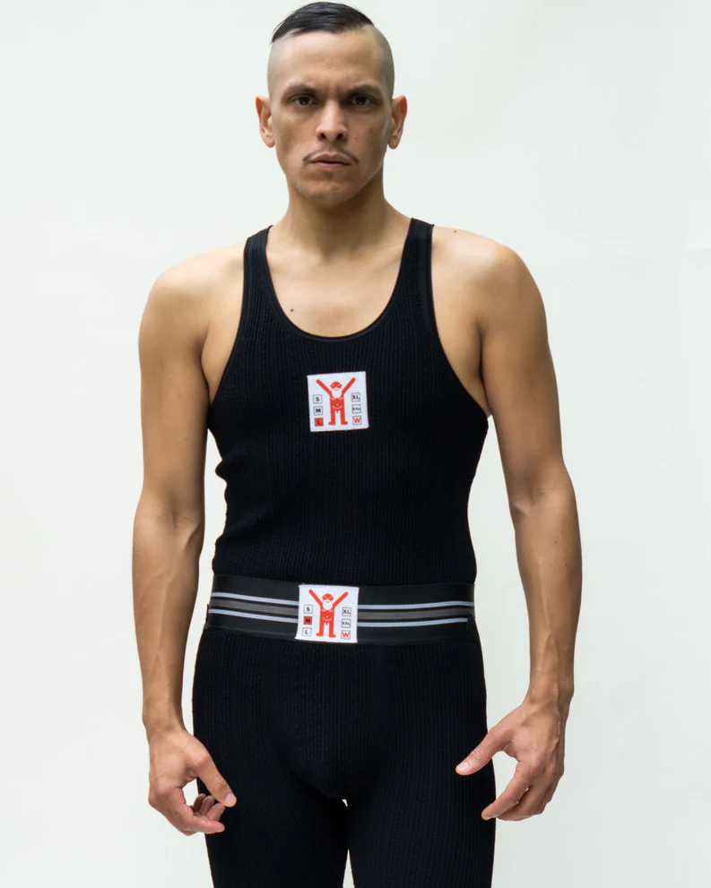 WALTER VAN BEIRENDONCK Jock Tank Black SS23 - Image 2