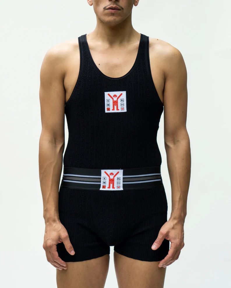 WALTER VAN BEIRENDONCK Jock Tank Black SS23 - Image 8