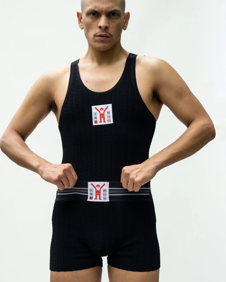 WALTER VAN BEIRENDONCK Jock Tank Black SS23 - Image 9