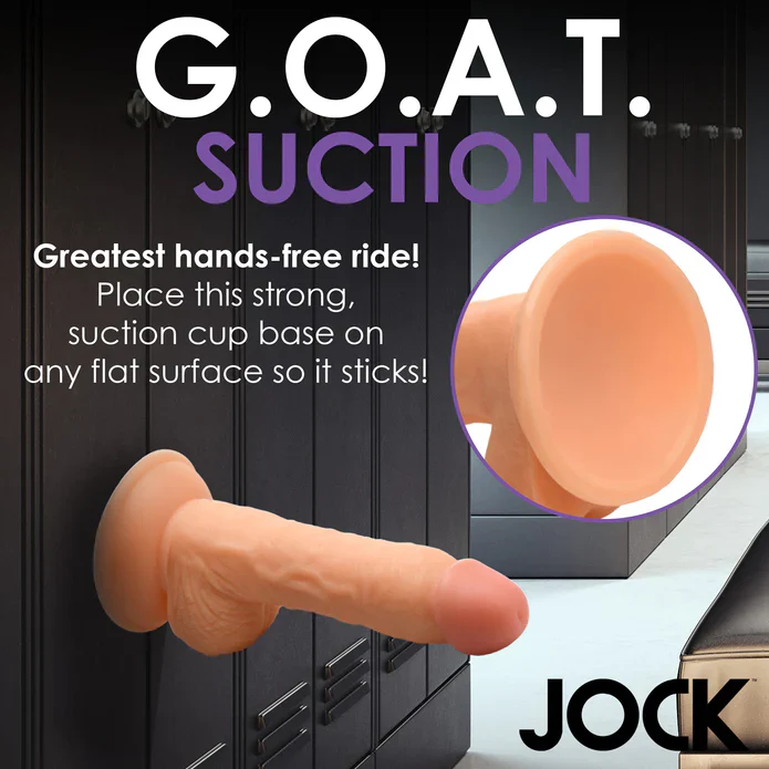 JOCK Wrestling Wayne 7" Dildo W/ Balls Light - Image 6