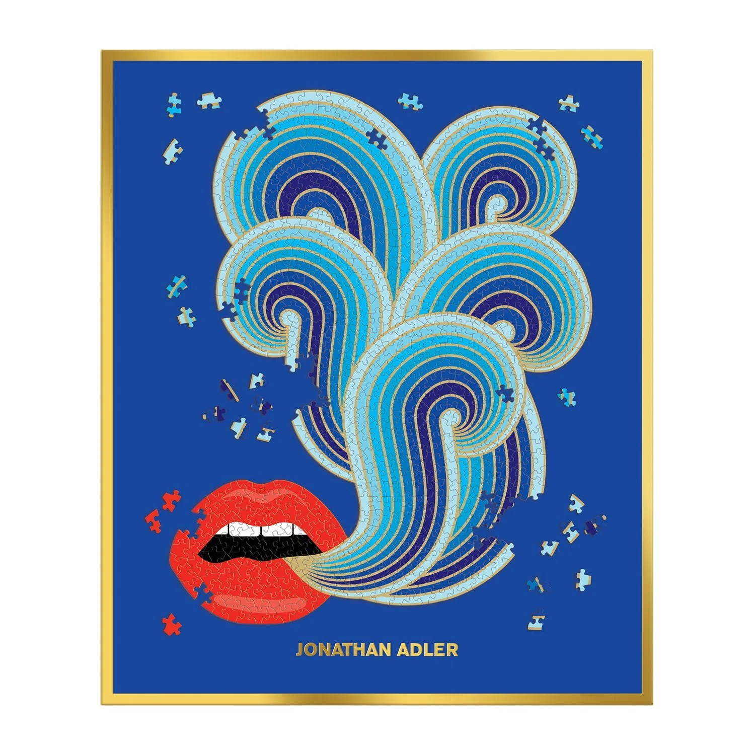 JONATHAN ADLER 750 PIECE LIPS SHAPED PUZZLE - Image 3
