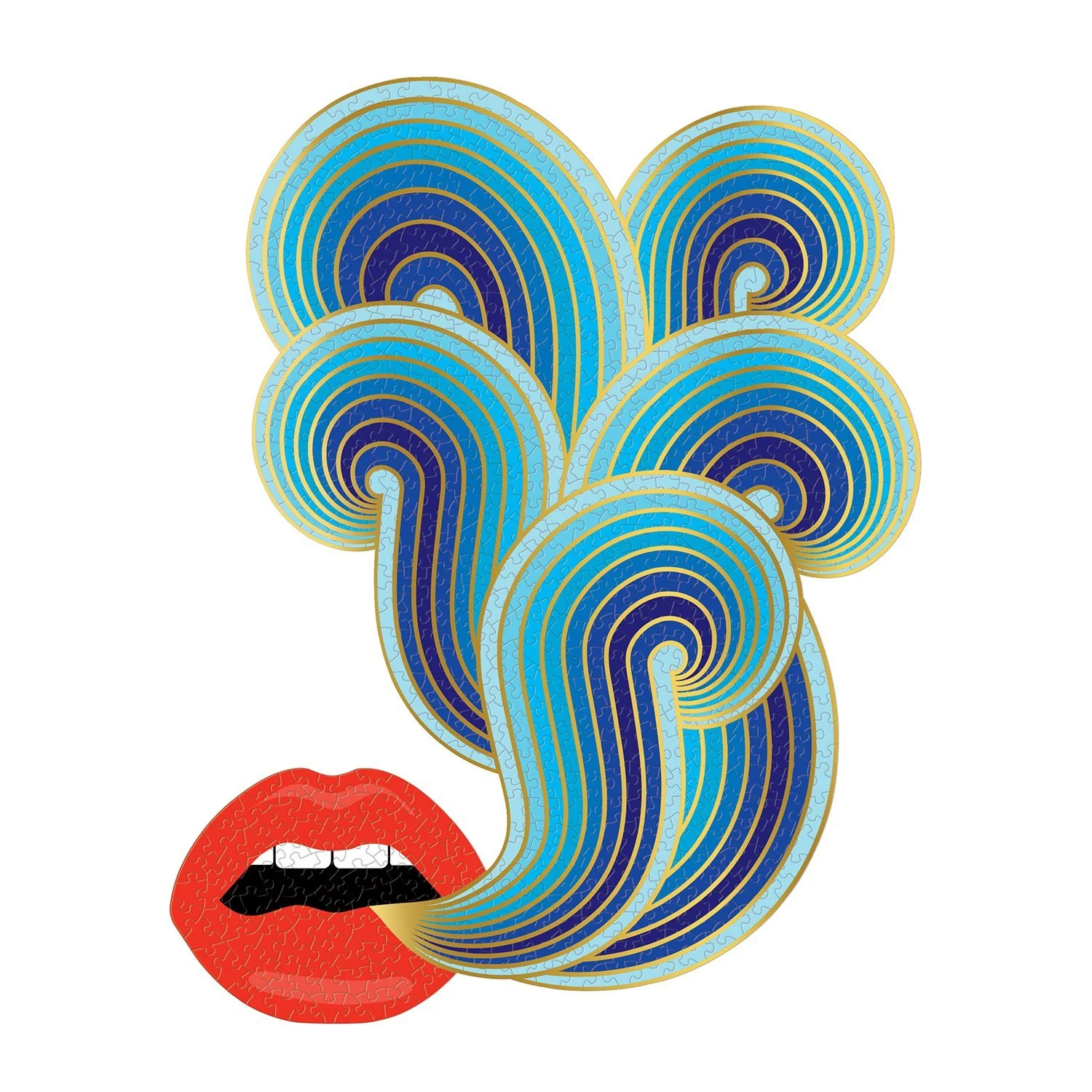 JONATHAN ADLER 750 PIECE LIPS SHAPED PUZZLE - Image 4