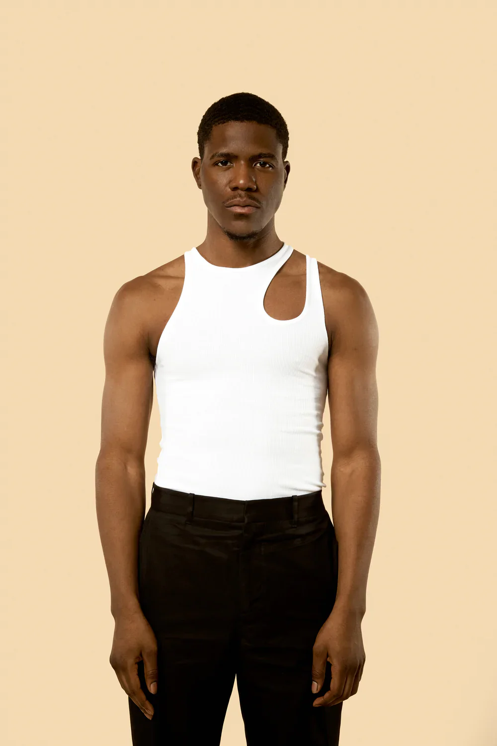 K.NGSLEY "ROMAIN" TANK TOP WHITE - Image 4