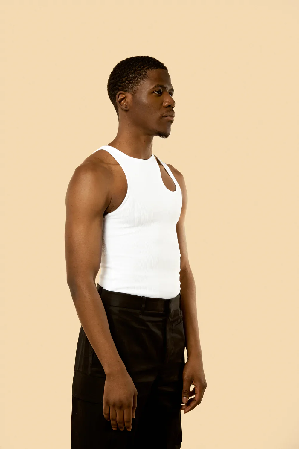 K.NGSLEY "ROMAIN" TANK TOP WHITE - Image 5