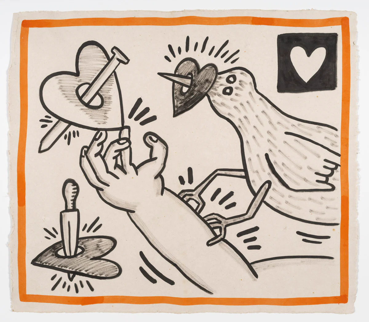 KEITH HARING @ BARBARA GLADSTONE EXHIBITION CATALOGUE - Image 16