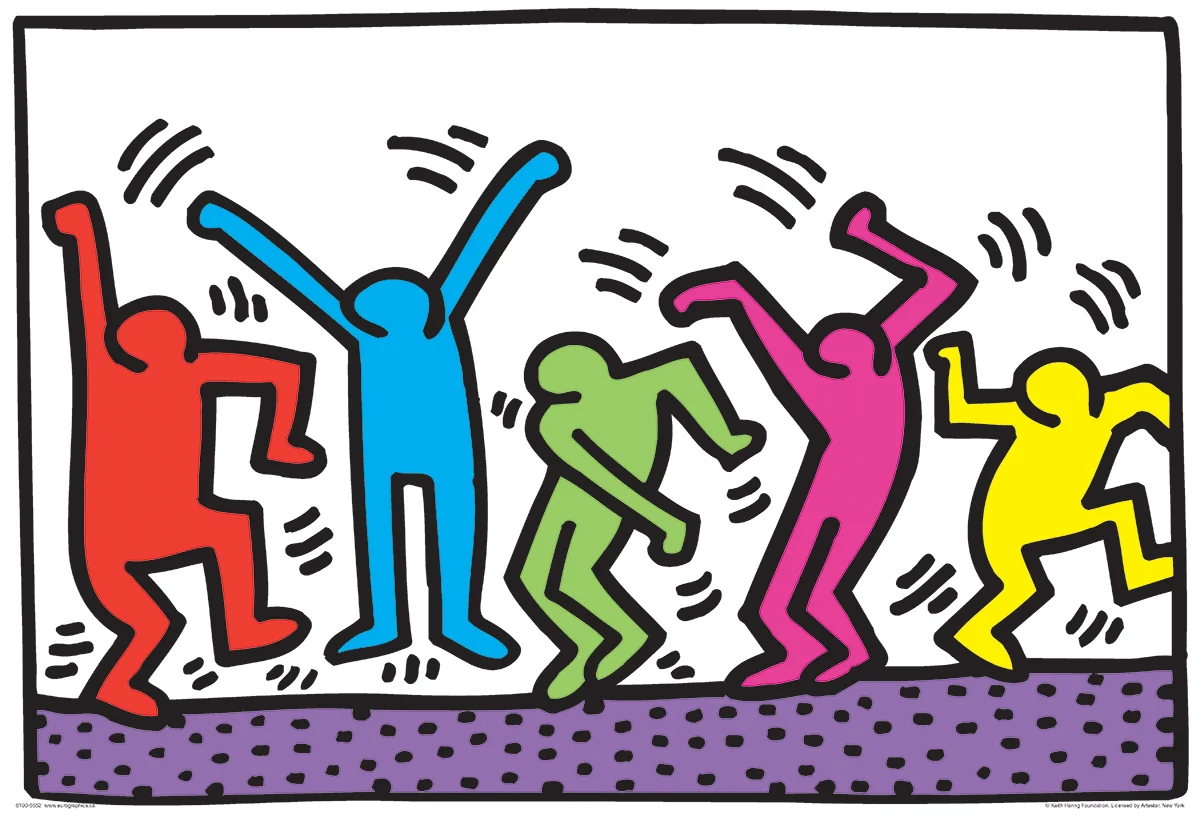 Keith Haring Dancing Puzzle - Image 2