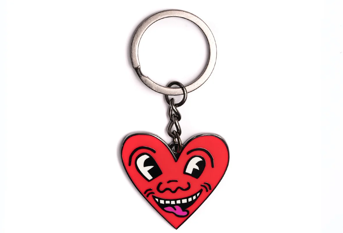 Keith Haring Heart Key Ring - Image 3