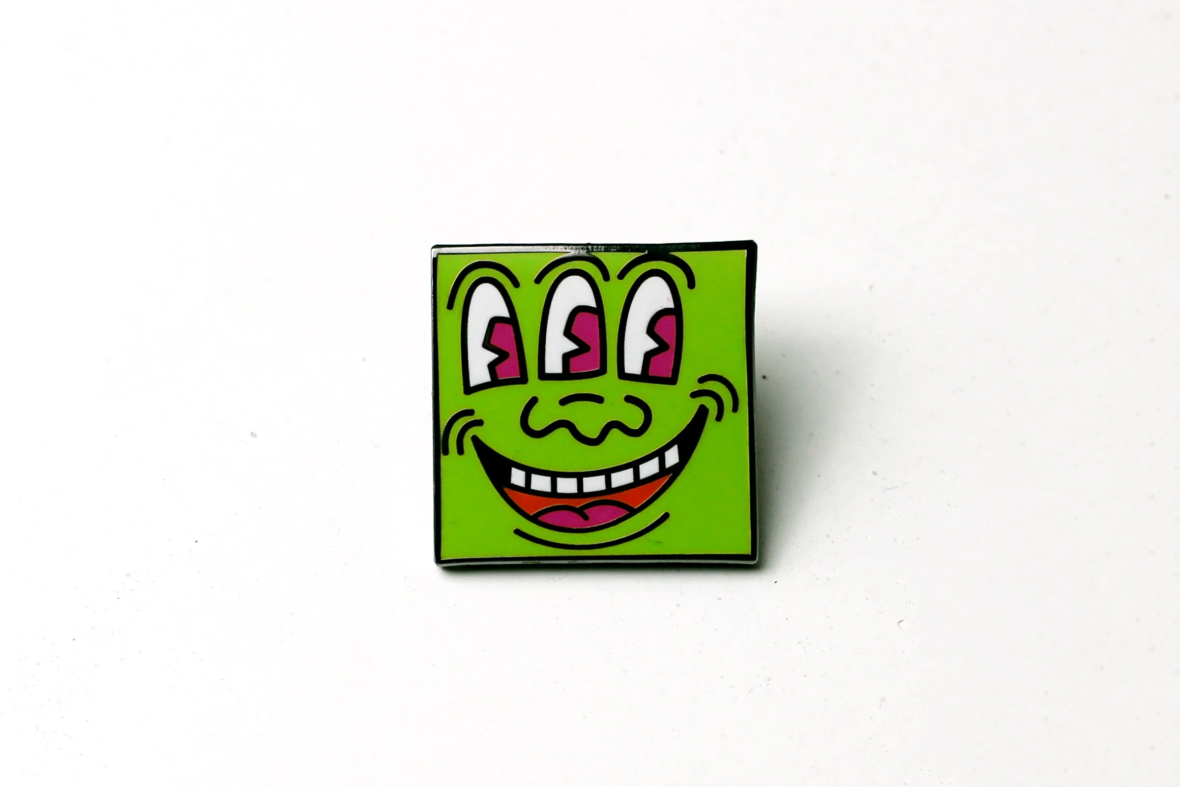 KEITH HARING 3-EYED MONSTER PIN - Image 5