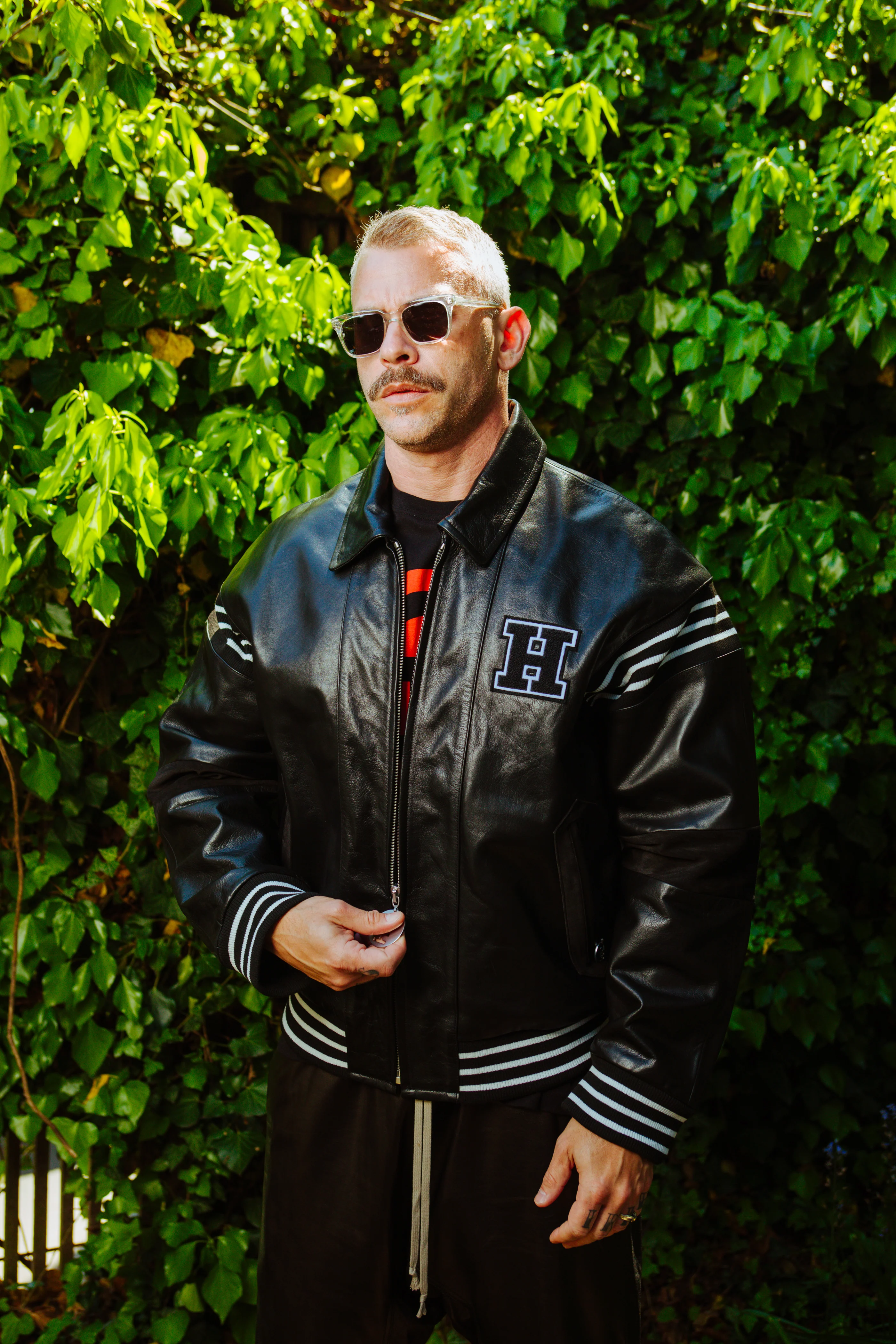 KEITH HARING LEATHER JACKET BY HONEY FUCKING DIJON SS22 - Image 10