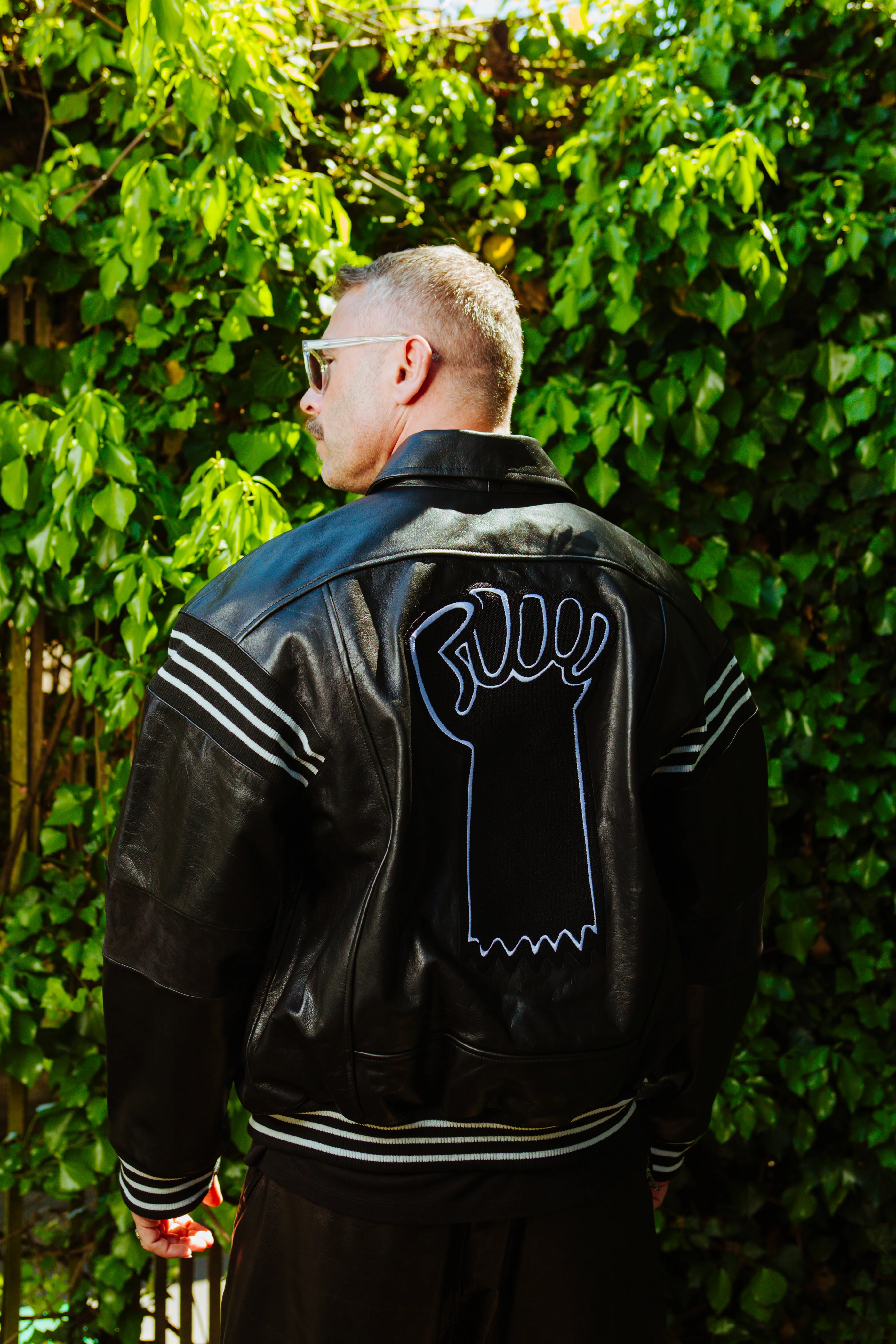 KEITH HARING LEATHER JACKET BY HONEY FUCKING DIJON SS22 - Image 13