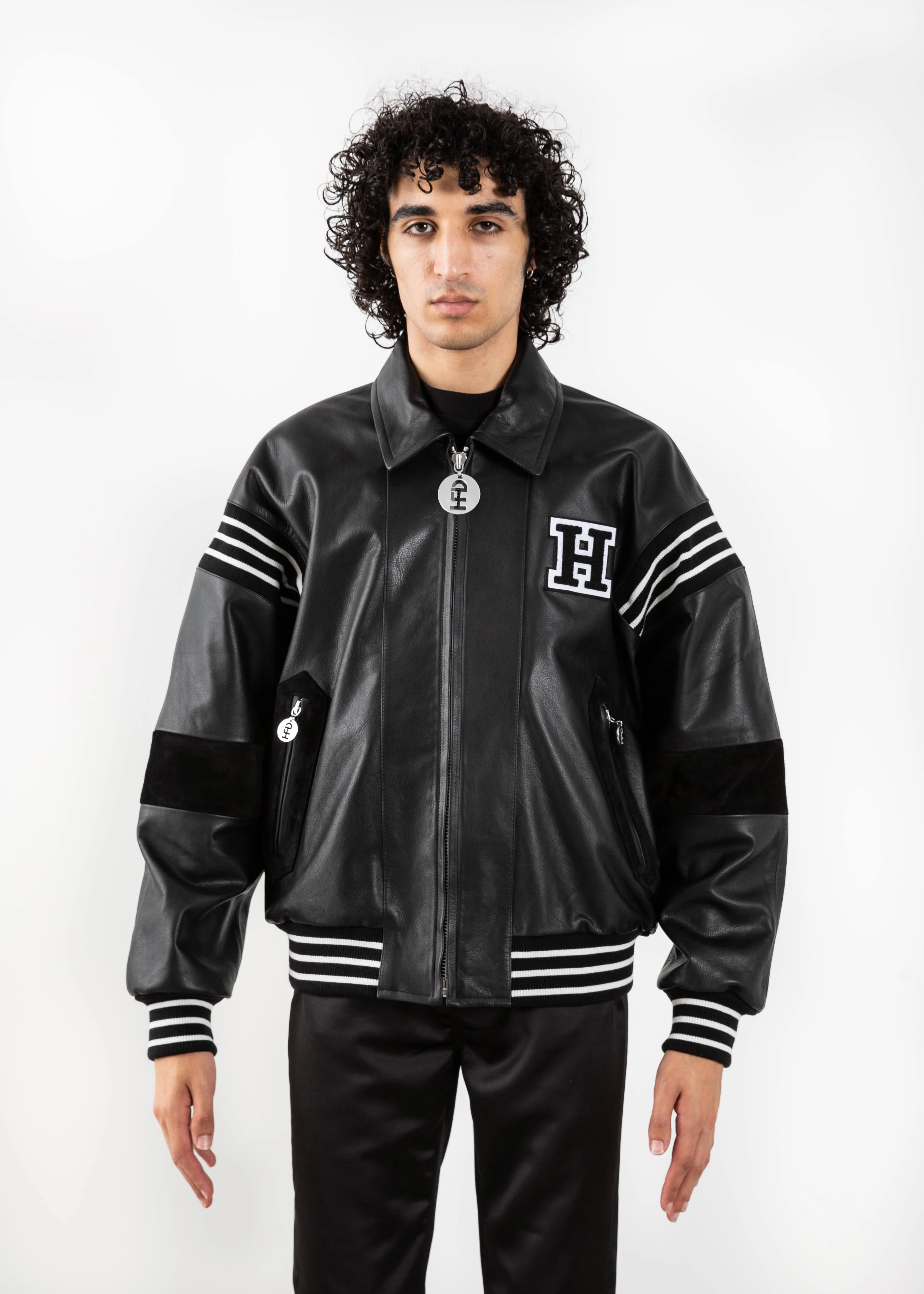 KEITH HARING LEATHER JACKET BY HONEY FUCKING DIJON SS22 - Image 4