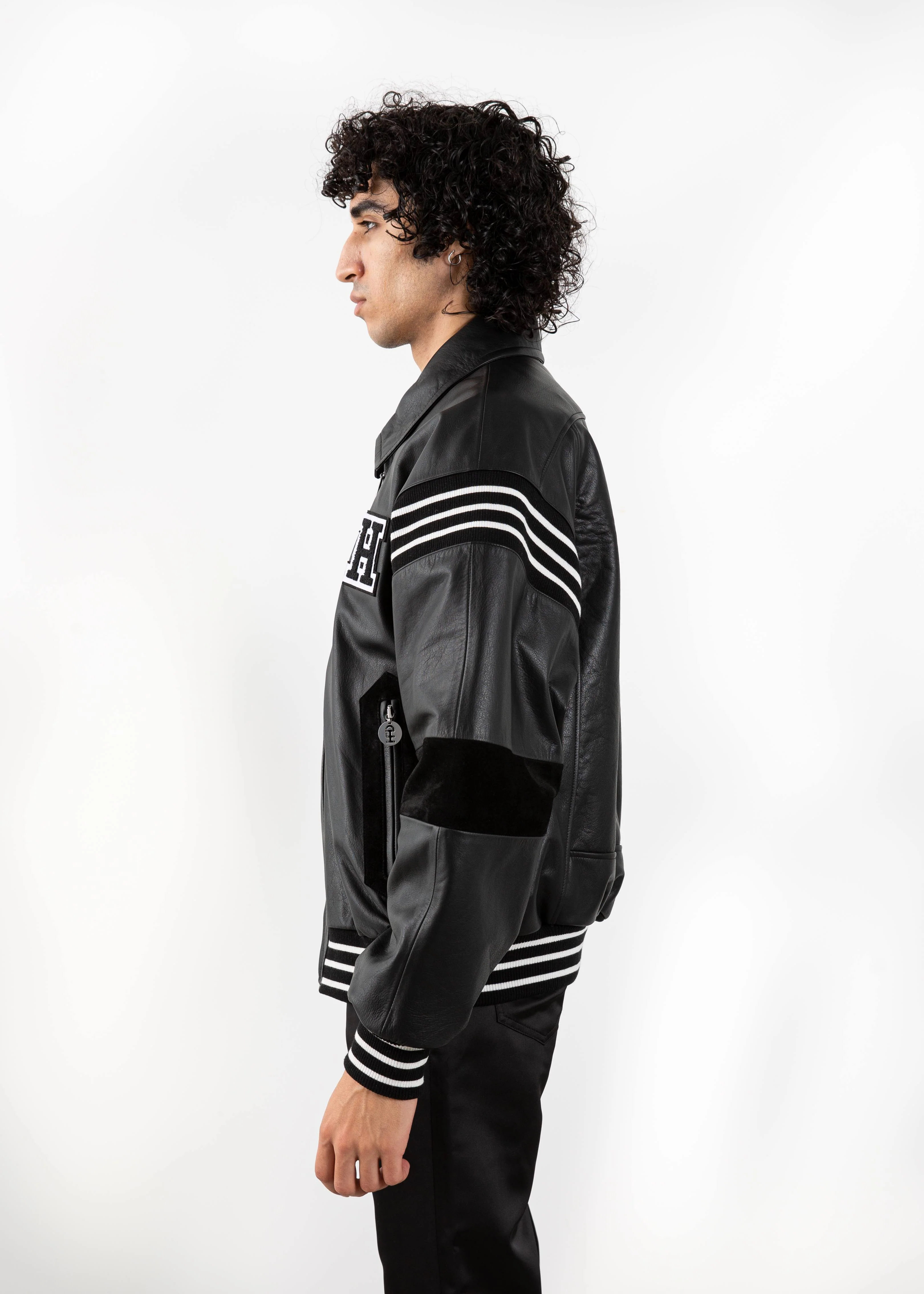 KEITH HARING LEATHER JACKET BY HONEY FUCKING DIJON SS22 - Image 5