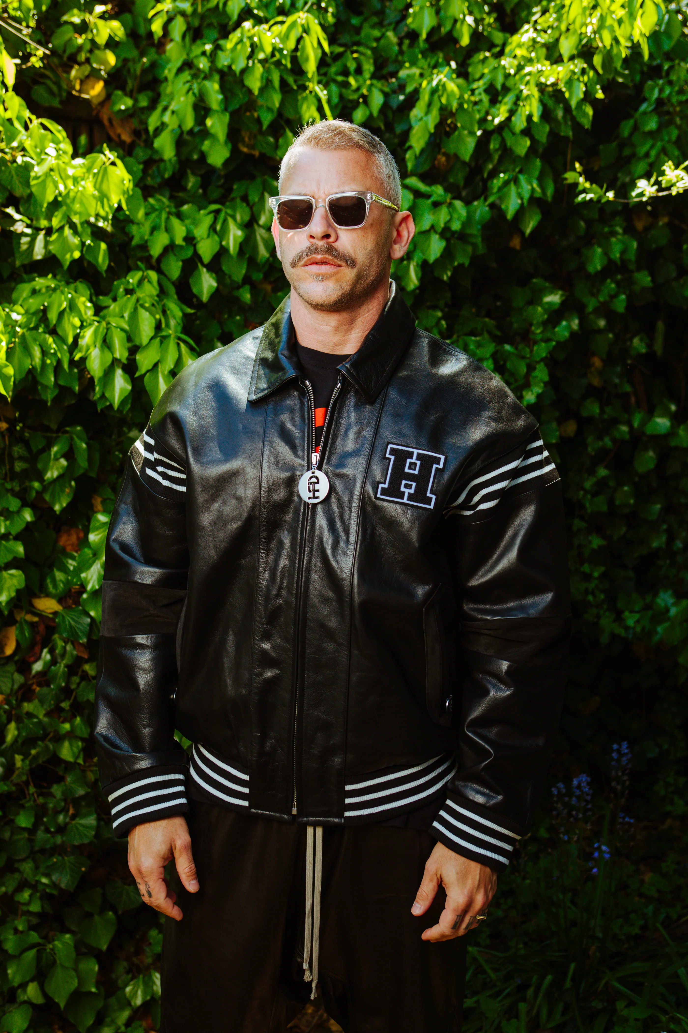 KEITH HARING LEATHER JACKET BY HONEY FUCKING DIJON SS22 - Image 9