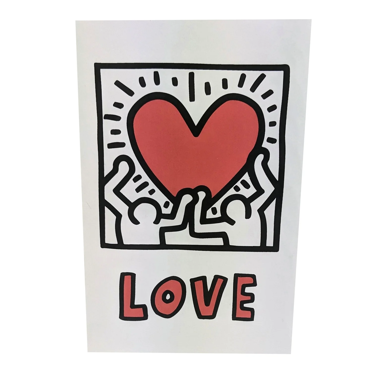 Keith Haring Love Pop Up Greeting Card - Image 2