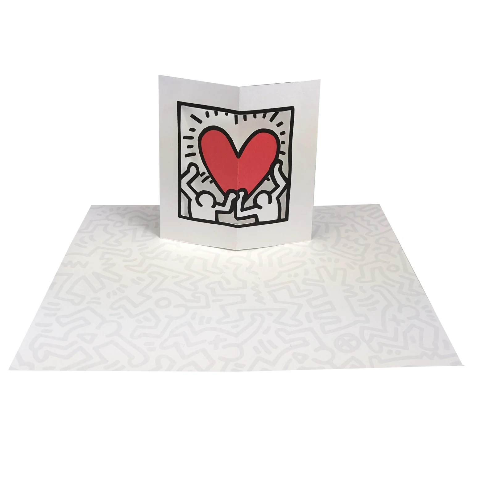 Keith Haring Love Pop Up Greeting Card - Image 3
