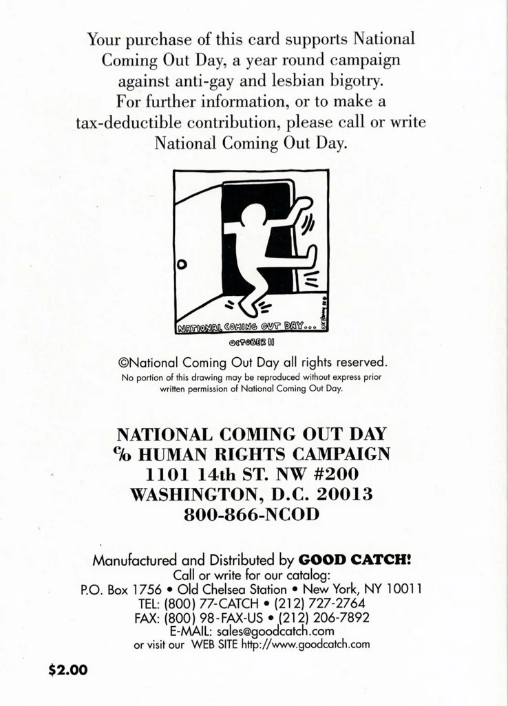 Keith Haring National Coming Out Day Greeting Card - Image 4