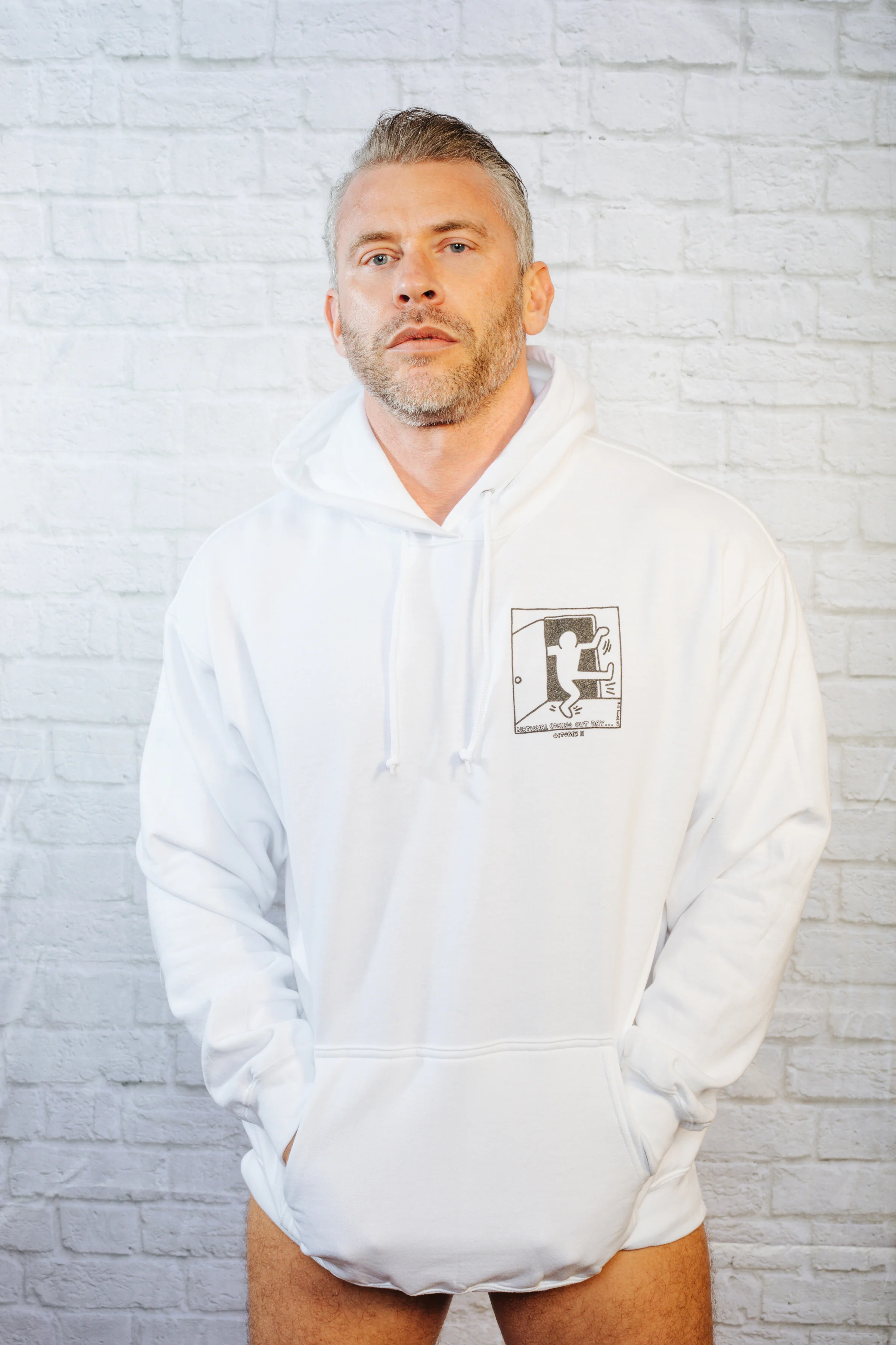 Keith Haring National Coming Out Day Hoodie / White - Image 3