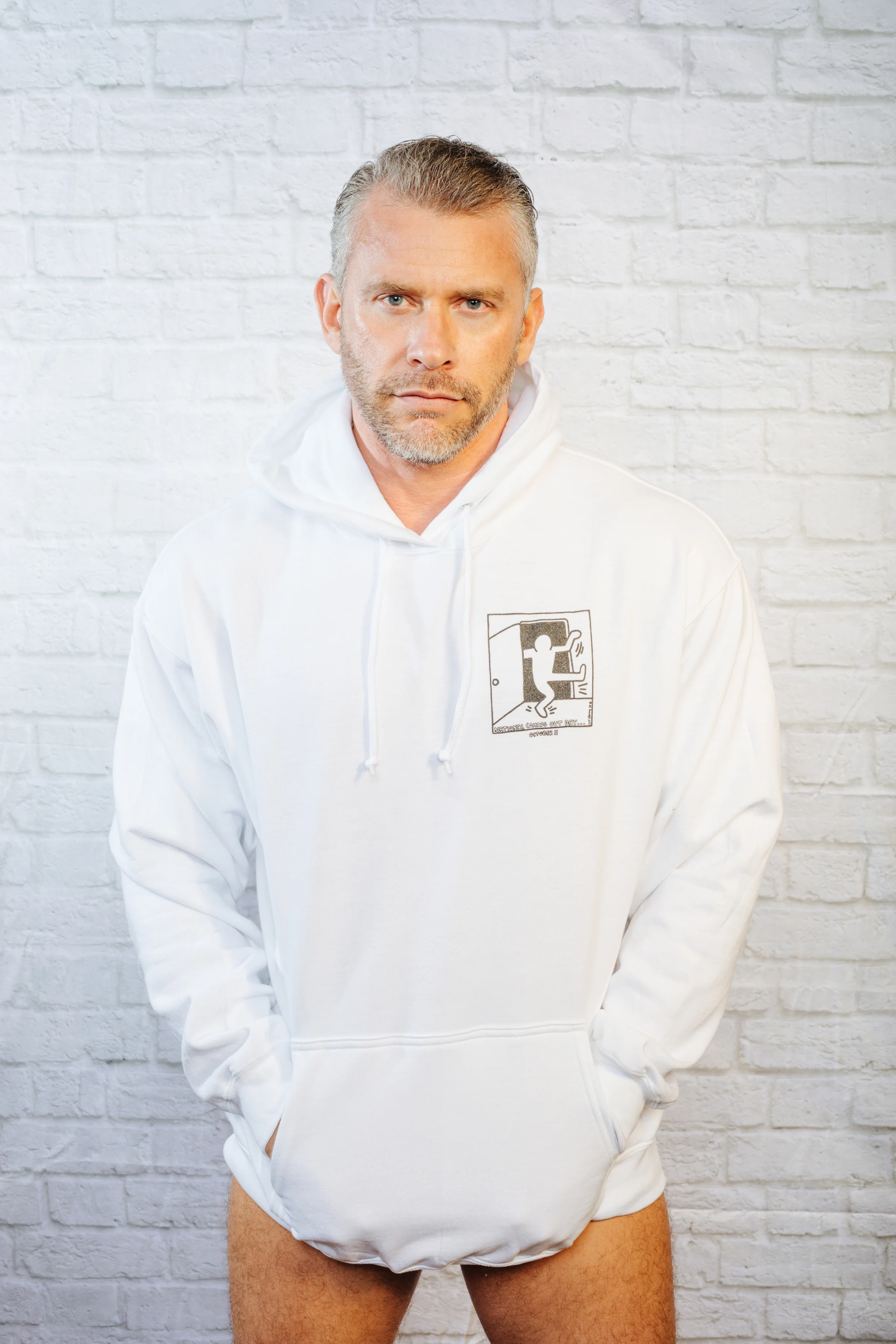 Keith Haring National Coming Out Day Hoodie / White - Image 4