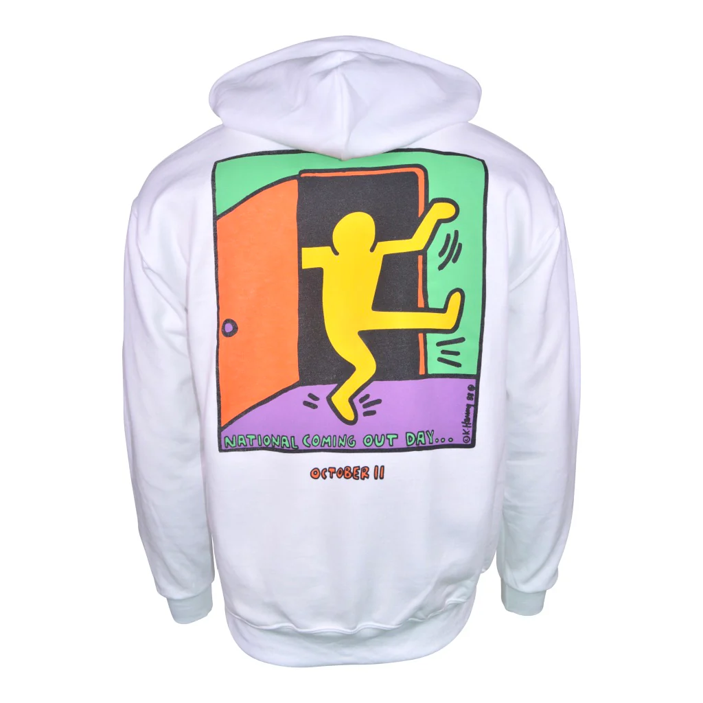 Keith Haring National Coming Out Day Hoodie / White - Image 7