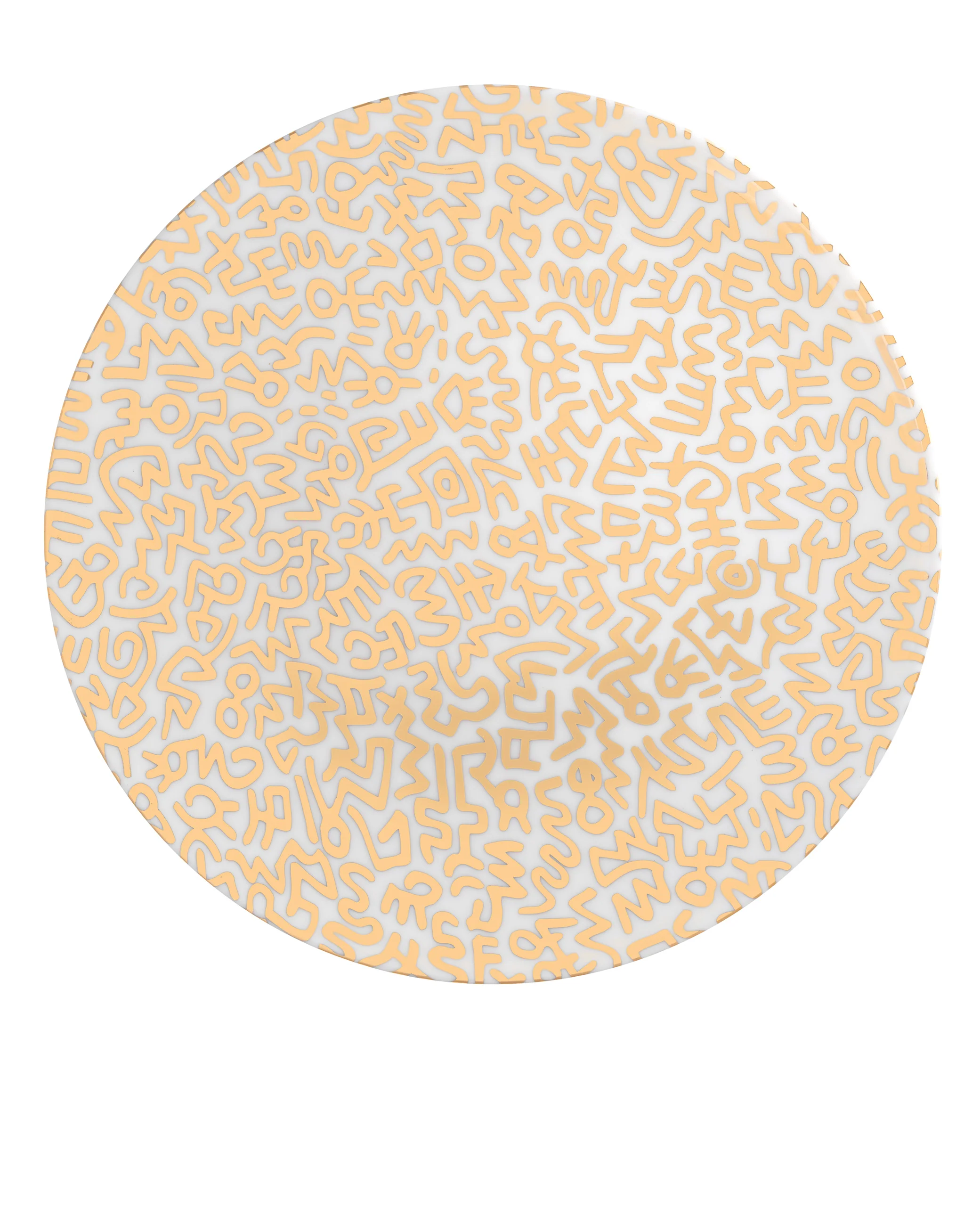 Keith Haring PORCELAIN PLATE GOLD "PATTERN COLLECTION" - Image 5