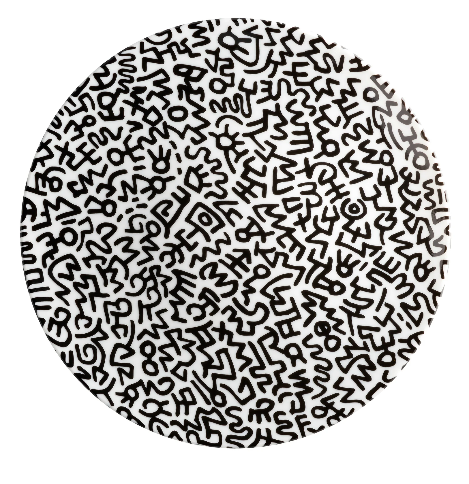 Keith Haring PORCELAIN PLATE BLACK "PATTERN COLLECTION" - Image 3