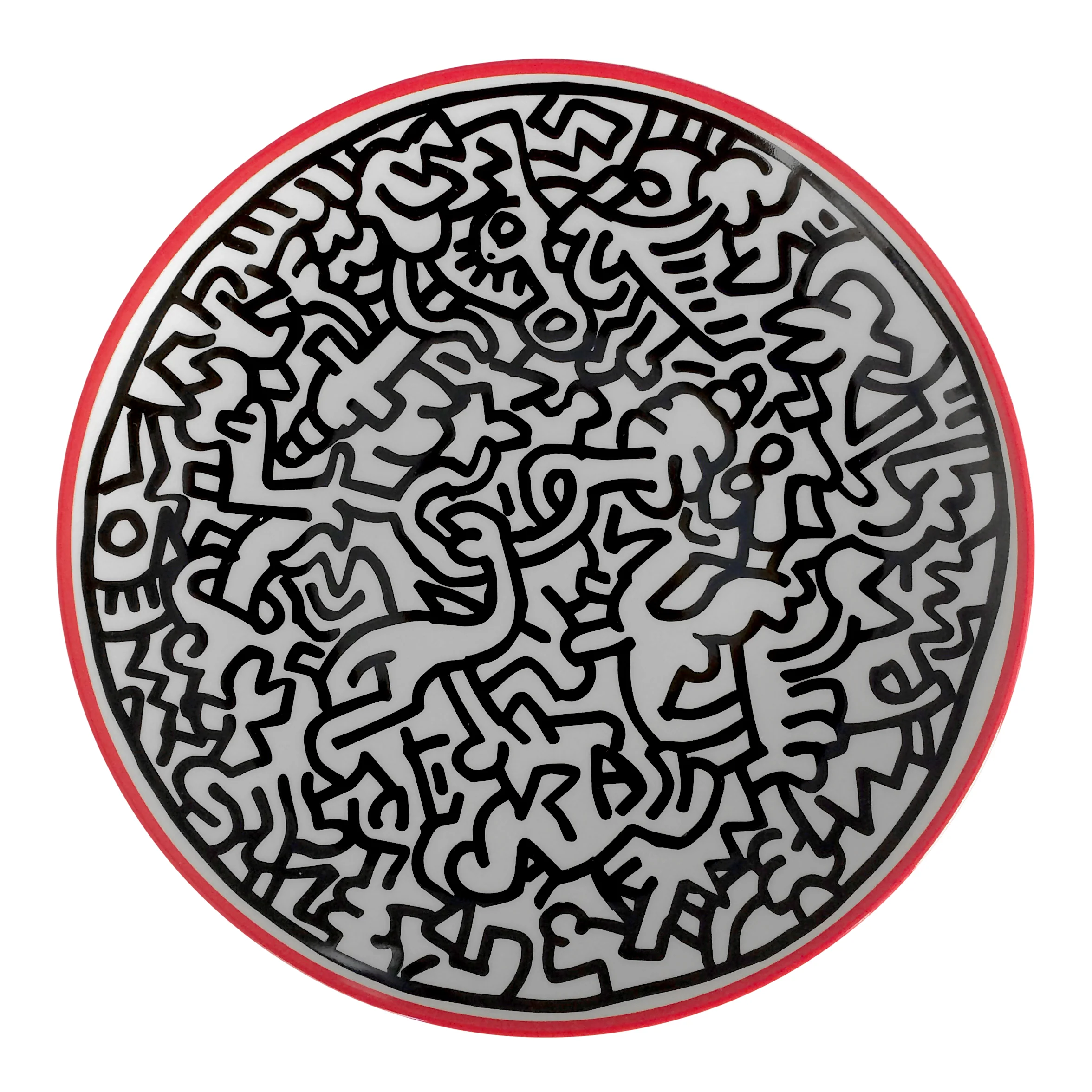 Keith Haring PORCELAIN PLATE "SILVER COLLECTION" #4 - Image 5
