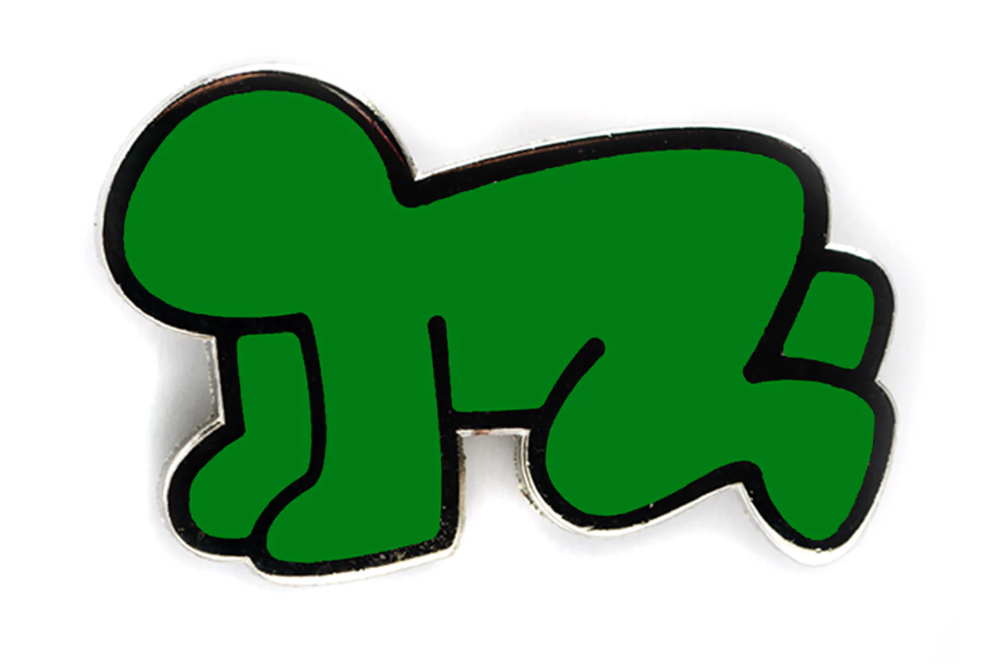 KEITH HARING RADIANT BABY PIN - GREEN - Image 2