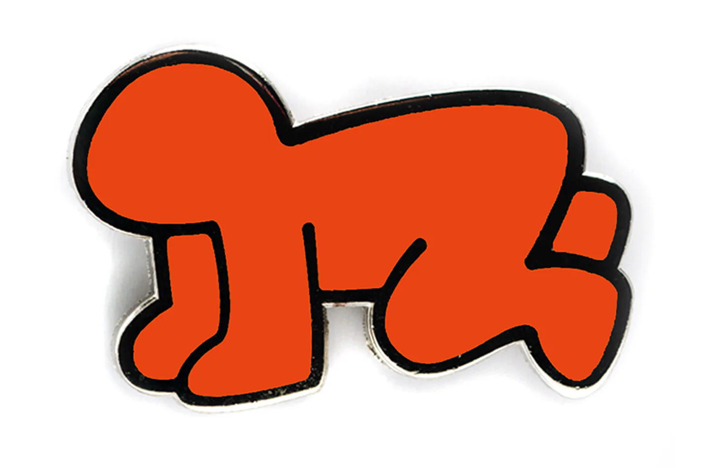 KEITH HARING RADIANT BABY PIN - ORANGE - Image 3