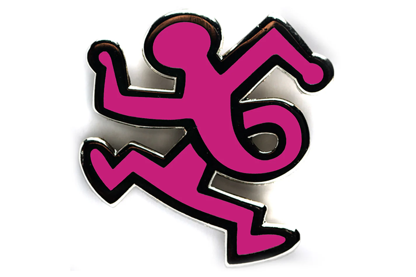 KEITH HARING TWIST MAN PIN - PINK - Image 2
