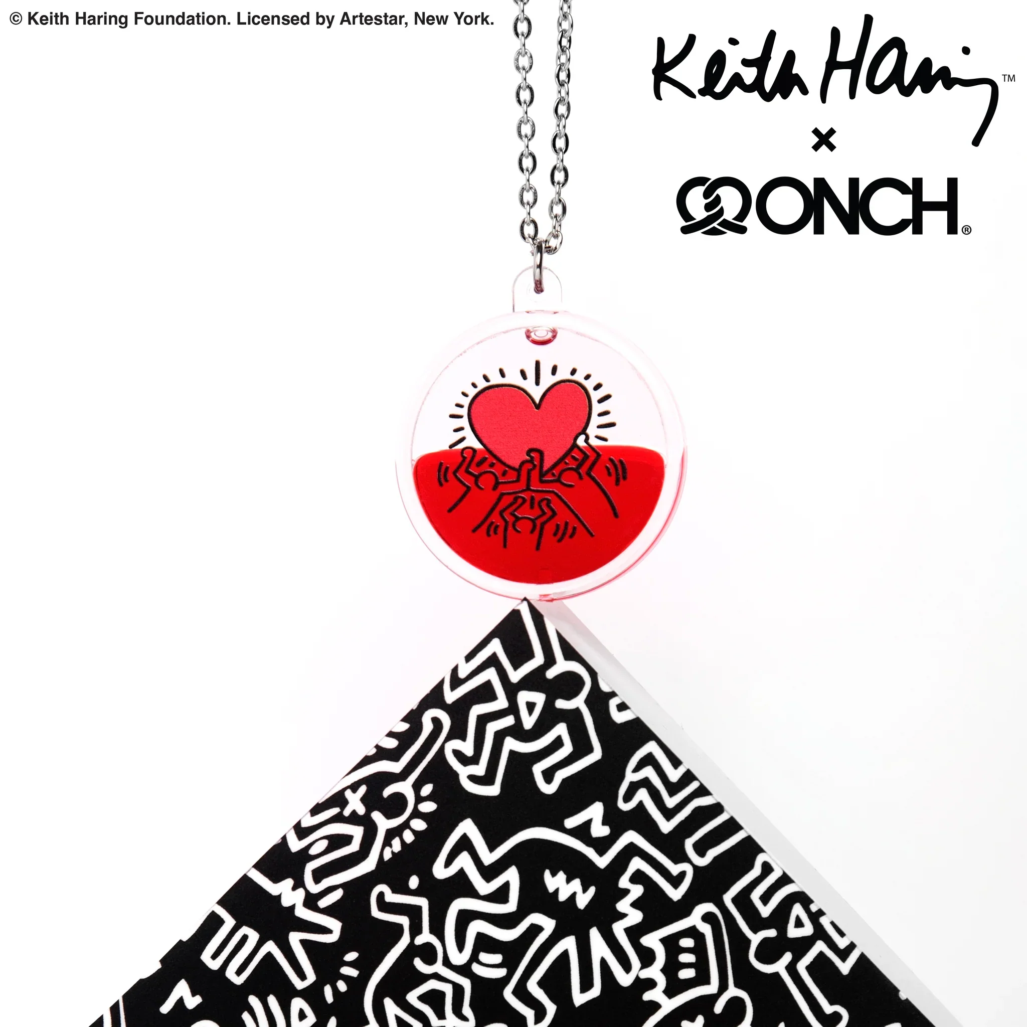 Keith Haring x ONCH - Heart Necklace - Image 2