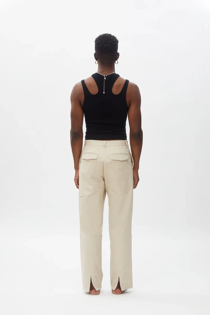K.NGSLEY BLACK R2 RIBBED CROPPED TANK - Image 11