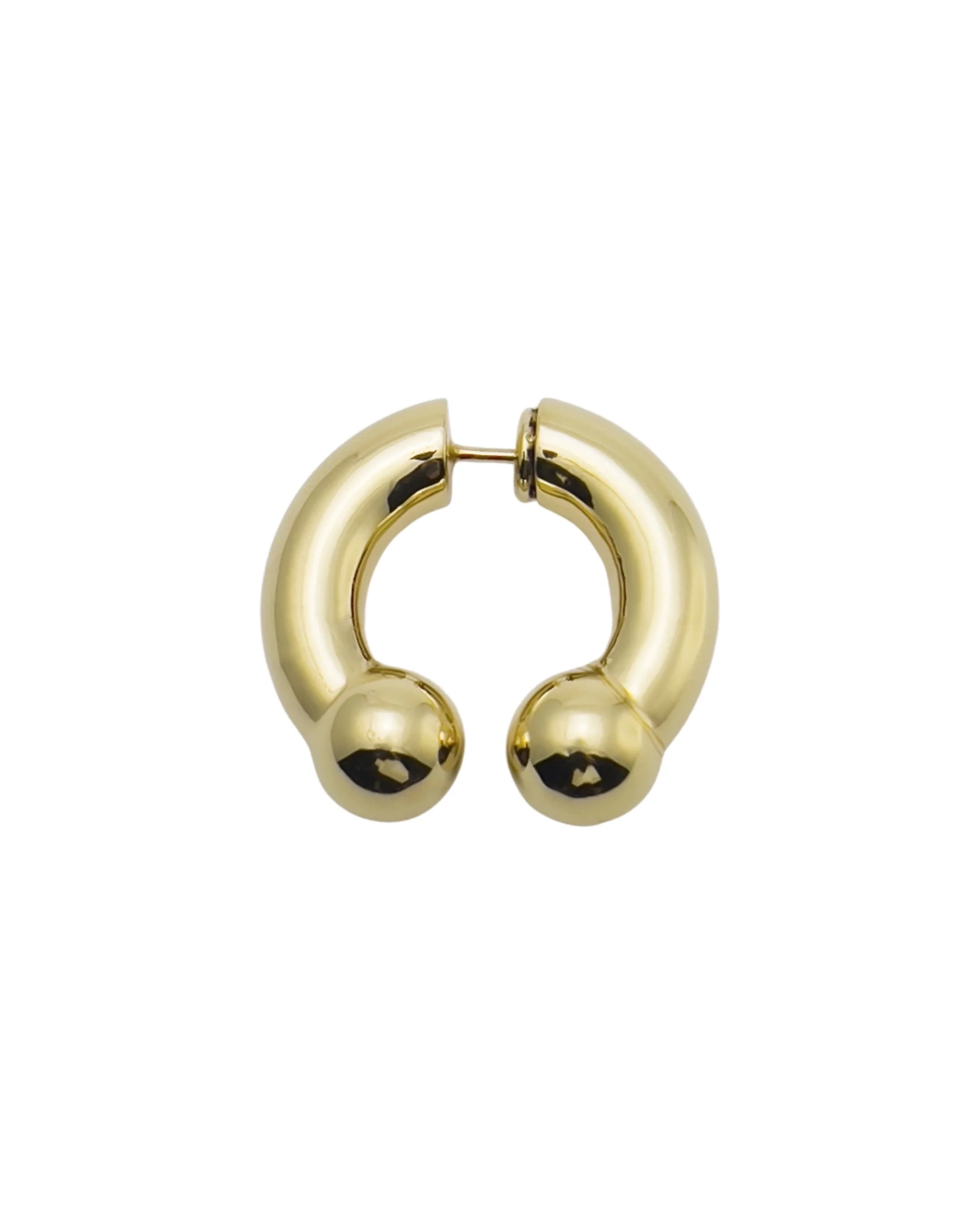 KISKA LAB MINI ALBERT GOLD EARRING - Image 5