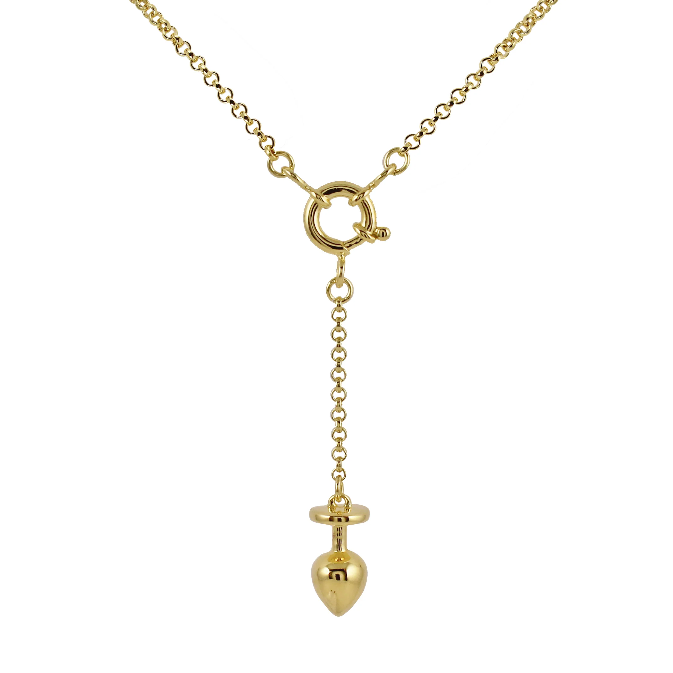 KISKA LAB MINI PLUG GOLD NECKLACE - Image 2