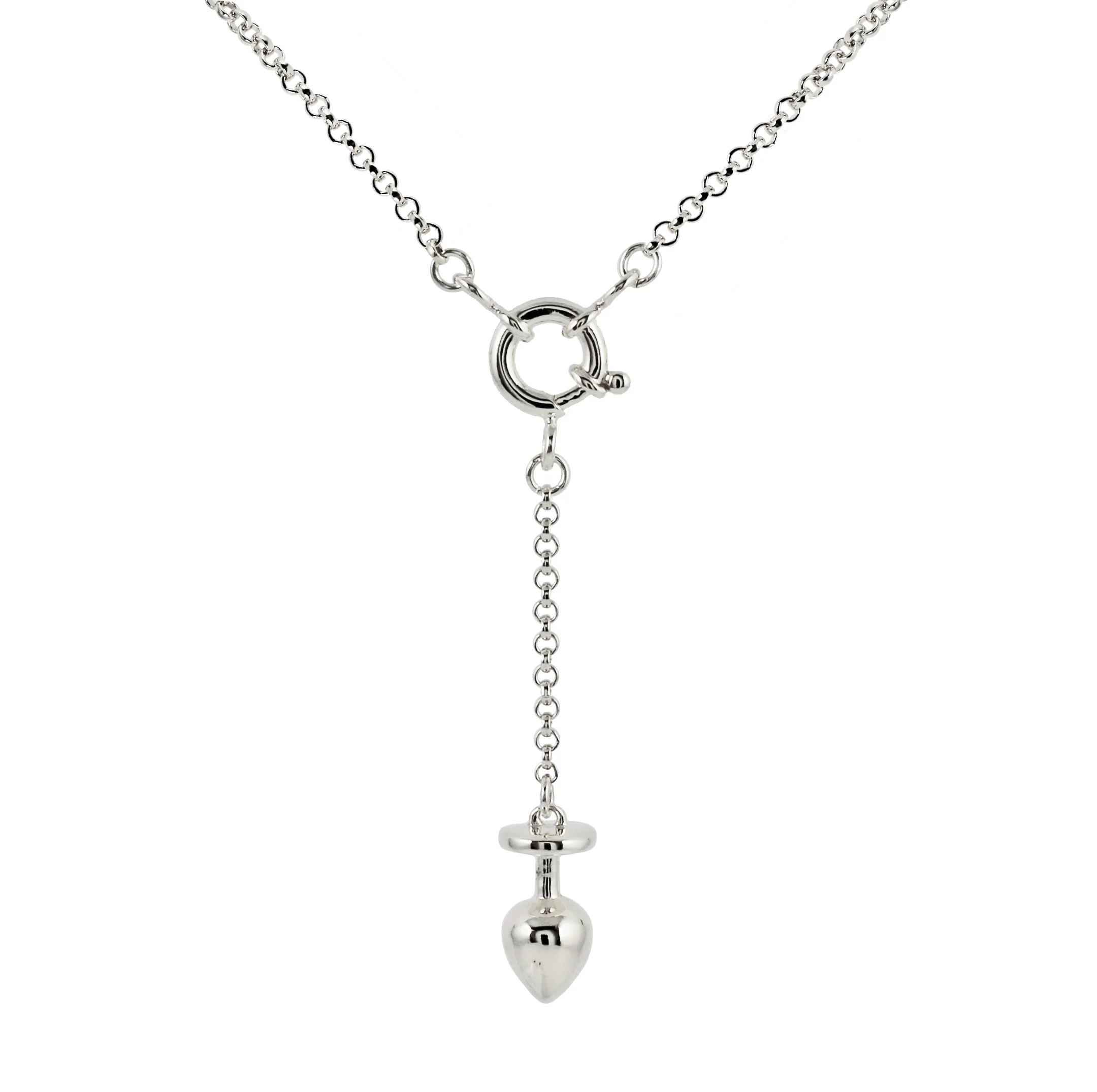 KISKA LAB MINI PLUG PLATINUM NECKLACE - Image 2