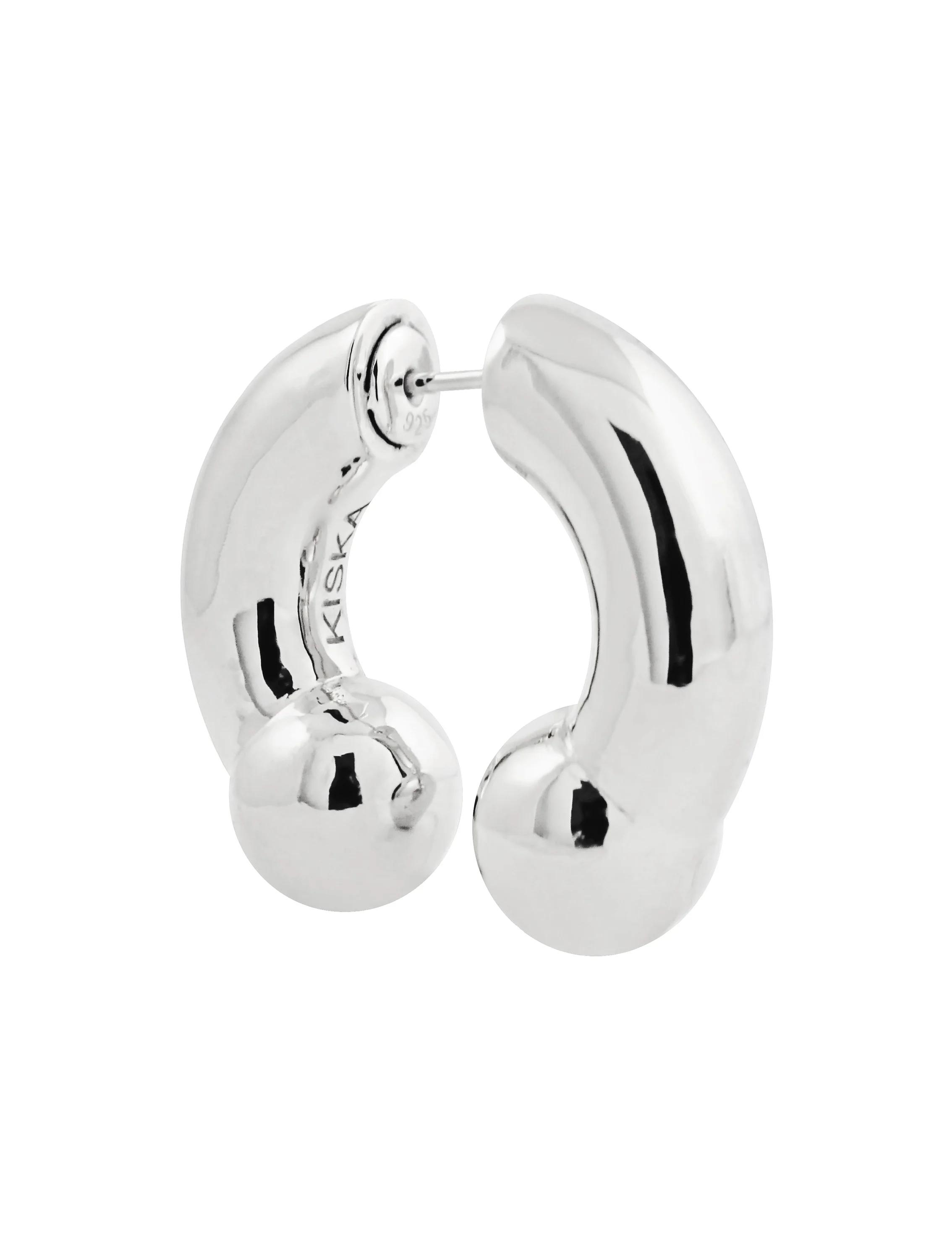 KISKA LAB PRINCE ALBERT PLATINUM EARRING - Image 5